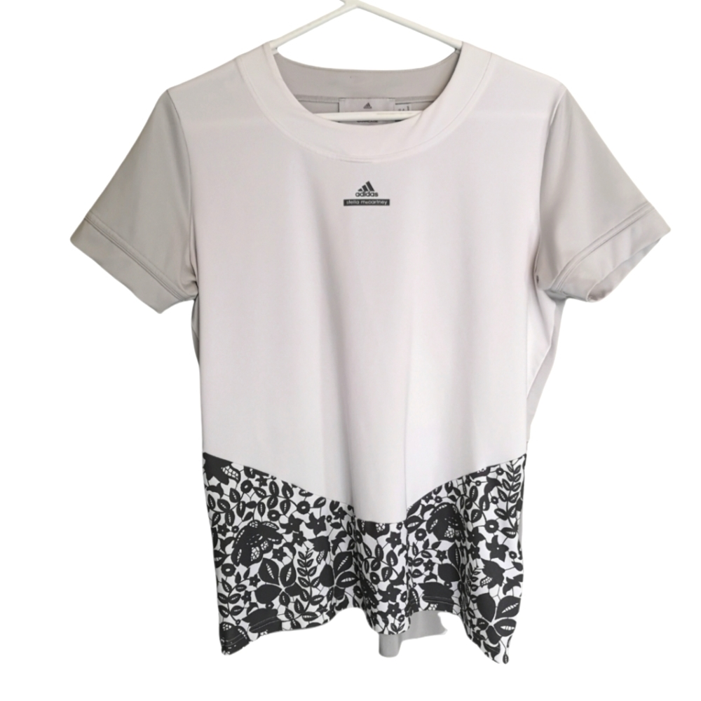 Adidas by Stella McCartney Barricade Australian Tee Activewear Cut Out on Back L